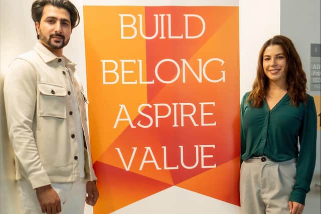 L-R: Mehran Ali, Carer and Money Matters participant, and Jas Finlayson, Marketing Manger at Marsden Building Society