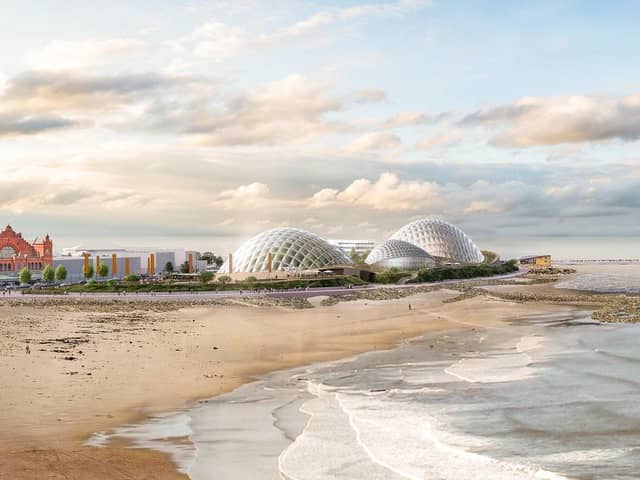 An artist's impression of the Eden Project North site in Morecambe.