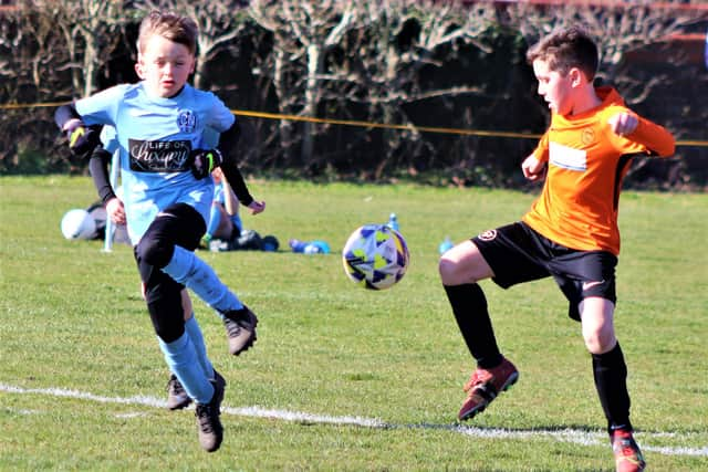 B&DYFL cup action between YMCA Panthers U9s and CN Blues Picture: KAREN TEBBUTT