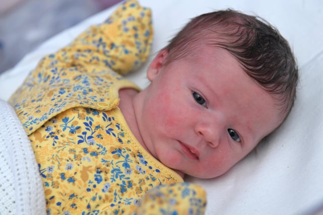 Mabel Rose Hughes, born May 5 at 18.40, weighing 7lb 13oz, to Jessica Hyett and Gwynan Hughes from Higher Wheelton.