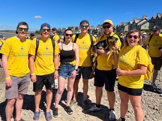 Like Technologies kicked off their fundraising efforts by joining the North West Air Ambulance Cross Bay walk on Sunday July 10.