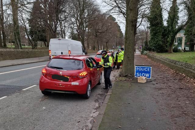 From December 1, 2024 to January 1, 2025, Lancashire Police officers conducted 1,552 roadside breath tests and 309 roadside drug tests on drivers in the county