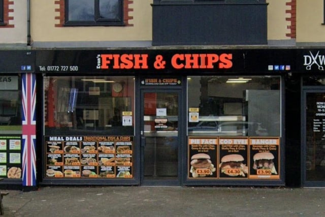 Evans Fish and Chips / 819 Blackpool Road, Lea, Preston PR2 1QR / Telephone: 01772 727500 / Order online with foodhub.co.uk