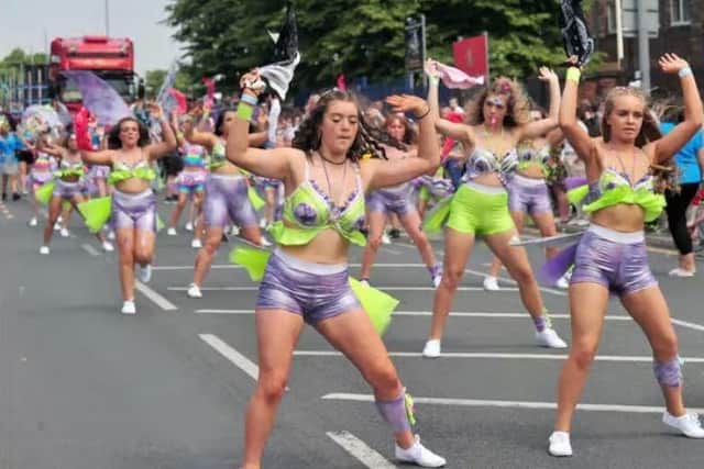 Dancers take to the streets at the carnival last year