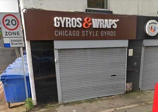 Gyros & Wraps on Moor Lane has a ONE STAR rating from the Food Standards Agency following its most recent inspection in August 2022