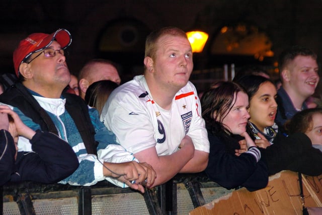 Preston Christmas lights switch-on, featuring the only England fan not preparing for the match. This could have been taken recently but it wasn't, it was back in the 00s