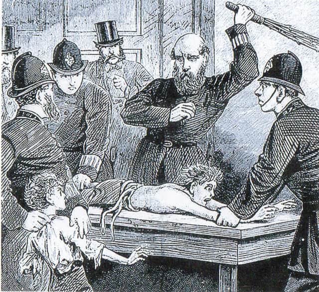 A policeman's duty included birching