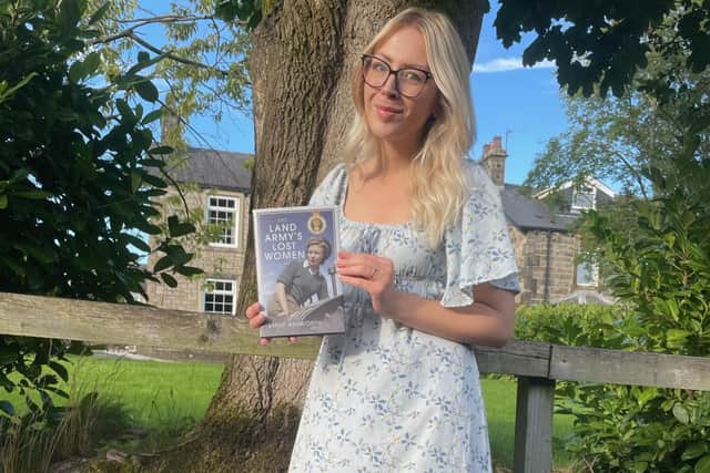 Emily Ashworth, of Clitheroe, with her new book, The Land Army’s Lost Women.