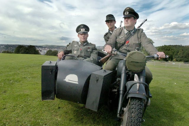 Members of the  Northern World War Two Association who took part in the Sheffield Fayre at Norfolk Park over the Bank Holiday Weekend in 2006
