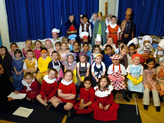 Fulwood and Cadley Primary School in their production of 'Mend the Manger' in 2006