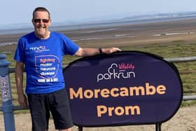 Paul James from Overton does the Morecambe Parkrun as a regular part of his 45k+ training walks.