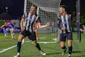 Jack Sampson celebrates his leveller (photo: David Airey/dia_images)