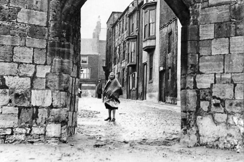 Sandwell Chare, The Croft,  taken through Sandwell Gate in an undated picture. Photo: Hartlepool Museum Service.