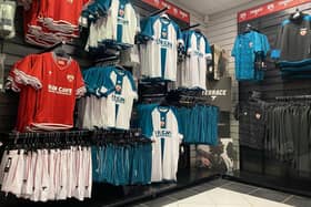 Some of this season's Morecambe kit and training wear Picture: Morecambe FC