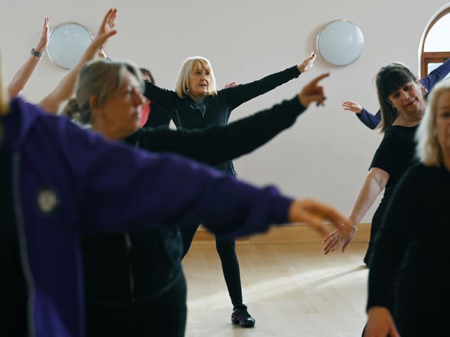Clients embrace their love of dance at the classes.