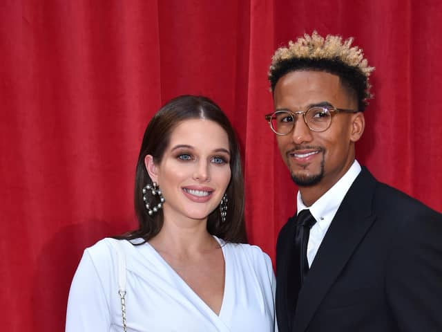 Helen Flanagan and Scott Sinclair at the British Soap Awards back in 2018