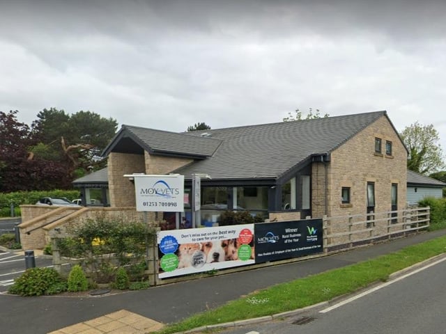 Moy Vets on Carr Lane, Hambleton, has a rating of 4.7 out of 5 from 209 Google reviews