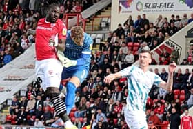 Oumar Niasse's goal helped Morecambe beat Lincoln City last weekend and take the relegation fight to the last day Picture: Michael Williamson