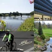 Preston had asked the government to fund a host of "levelling up" schemes, including: a replacement for the closed Old Tram Bridge (top left); new mobility hubs to promote active travel at transport interchanges, including Preston bus station (top right); improvemnts to four city parks, including Aveham Park (bottom right); and new cycling corridors to better connect different parts of the city by bike (bottom left)