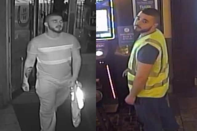 Police want to identify this man in connection with an attack at a pub in Bolton Road, Blackburn (Credit: Lancashire Police)
