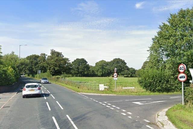 A planning inspector was not convinced that installing a mini-roundabout at the junction of Southport Road and Ulnes Walton Lane would be enough to offset an increase in prison traffic (image: Google)
