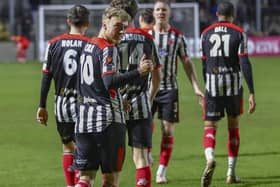 Tom Carr hit a hat-trick in the 4-0 win over Farsley Celtic (photo: David Airey/dia_images)