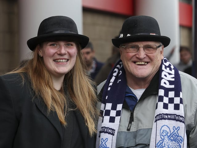 PNE fans at Middlesbrough
