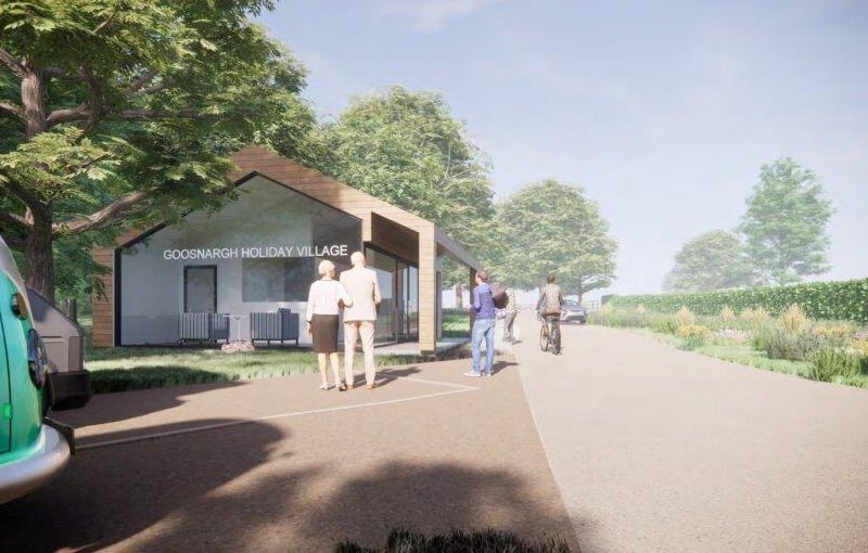 The 'welcome kiosk' that will greet guests on arrival (Image: FWP Limited, via Preston City Council planning portal )