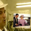 We are given a tour of Singleton's Dairy before, inset, the Queen's arrival in 2008