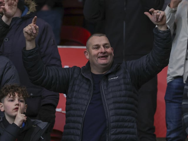 PNE fans at Middlesbrough