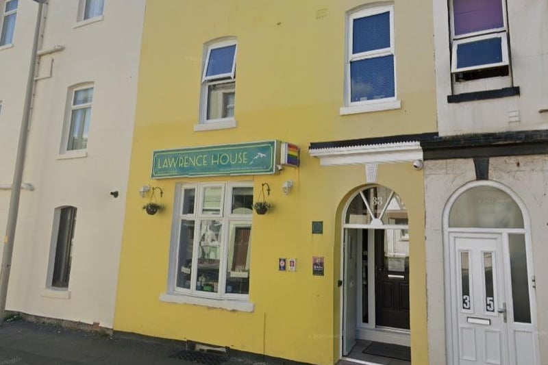 Lawrence House Hotel on General Street has a rating of 4.9 out of 5 from 53 Google reviews