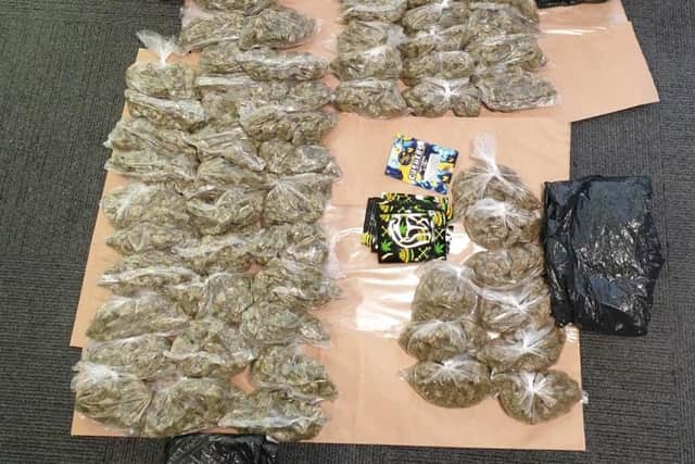 Cannabis seized during the operation (Credit: Lancashire Police)