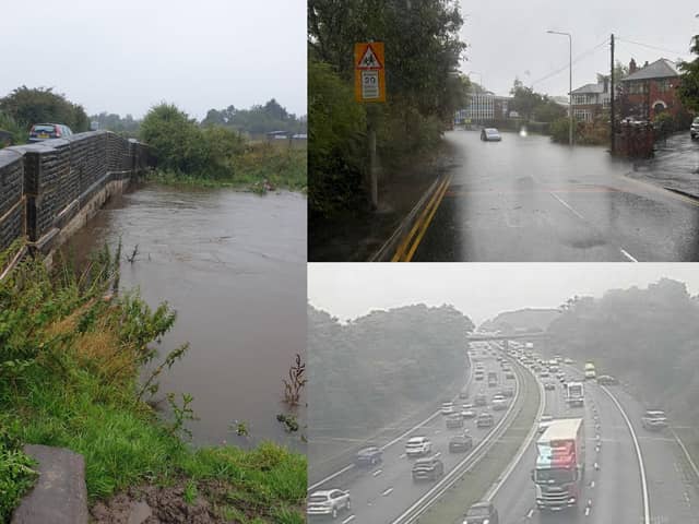Heavy rain battered Lancashire this weekend