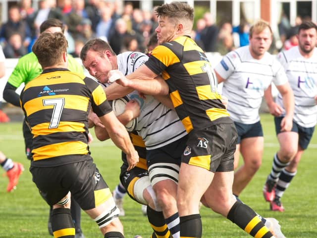 Match action from Hoppers' win over Sheffield Tigers (photo: Mike Craig)