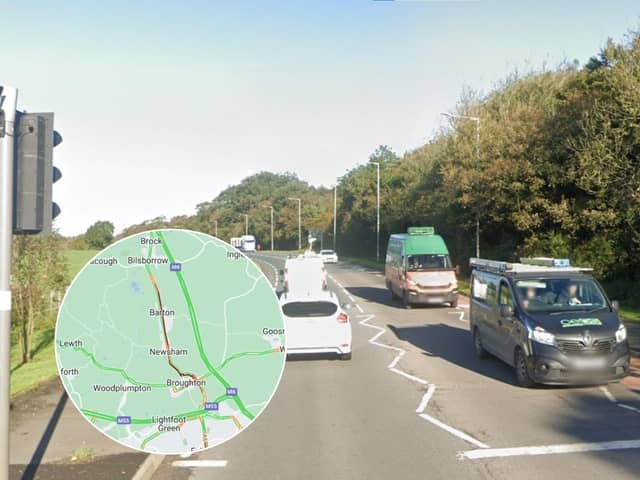 Garstang Road was closed by police as emergency services attended a vehicle fire (Credit: Google/ AA)