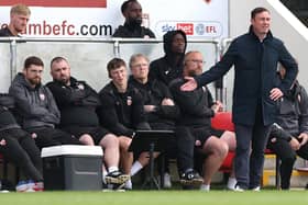 Morecambe manager Derek Adams admitted how hard his job has been this season Photo: Jan Kruger/Getty Images