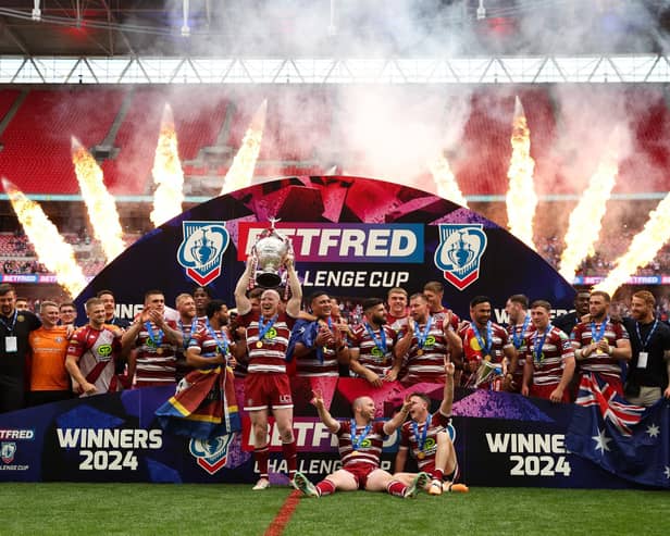 Wigan won the Challenge Cup on Saturday and celebrated long into the weekend. (Photo: Ed Sykes/SWpix.com)