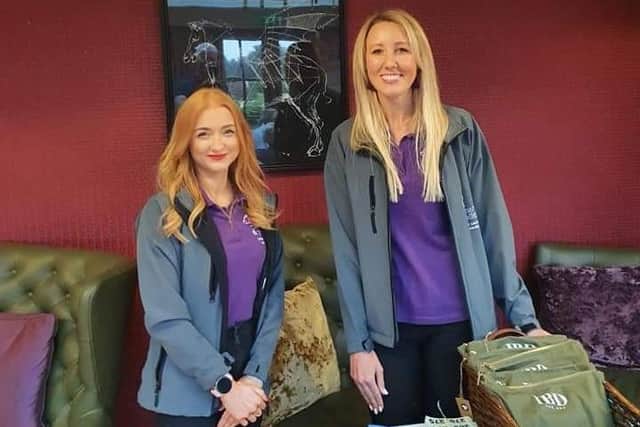 Victoria Danson (left) and Kelly Bracewell (right) are both taking part in the exercise circuit, a significant challenge considering both have had "poorly" periods of their life where even walking was impossible.