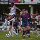 Match action from Chorley's loss at Hereford last weekend (photo: David Airey/dia_images)
