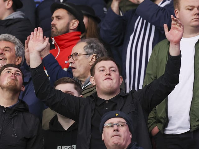 PNE fans at Middlesbrough