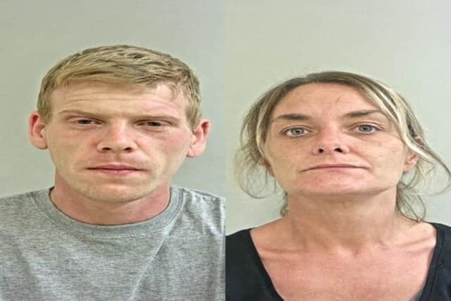 Robert Cross (left) and Kerry-Anne Metcalf (right) (Credit: Lancashire Police)