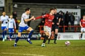 Morecambe striker Ged Garner is unavailable to face his parent club Barrow AFC on Saturday Picture: Morecambe FC