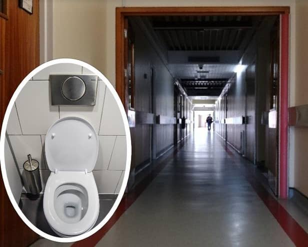 Toilet blockages have been causing problems on the corridors and wards of the Royal Preston Hospital (image: Paul Faulkner/Pixabay (inset)