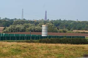 The fracking site in Preston New Road, Little Plumpton, near Blackpool. A ban on fracking in England has been lifted as the Government pushes for an increase in domestic energy production in the face of soaring bills.