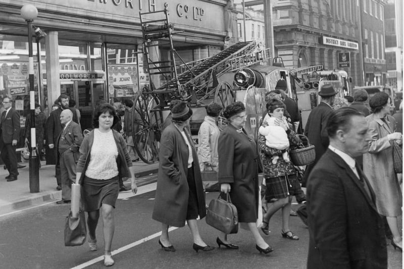 You can just about make out Woolworths through the bustling crowd in this 1967 photograph