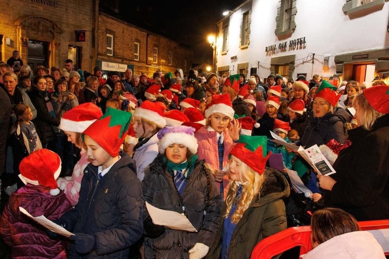 Hundreds turned out to watch the big switch on