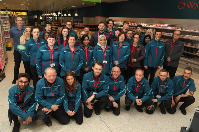 The staff at the new Home Bargains at the Capitol Centre, Preston