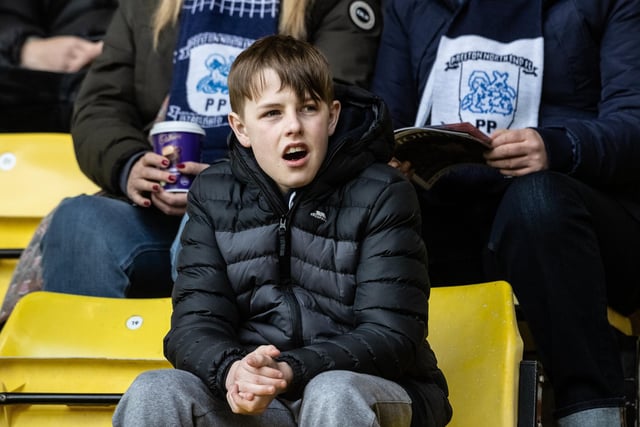 A young North End fan at Vicarage Road