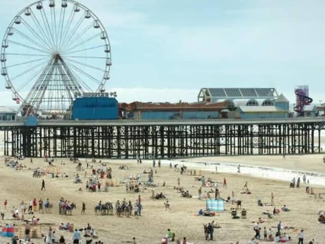 Blackpool beach on a sunny day is fun for all the family. Don't forget your bucket and spade!