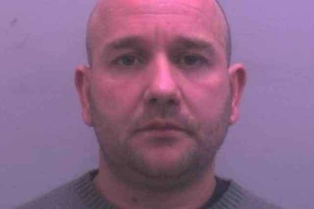 Ritchie Higham is wanted for false imprisonment, assault causing actual bodily harm and stalking (Credit: Lancashire Police)